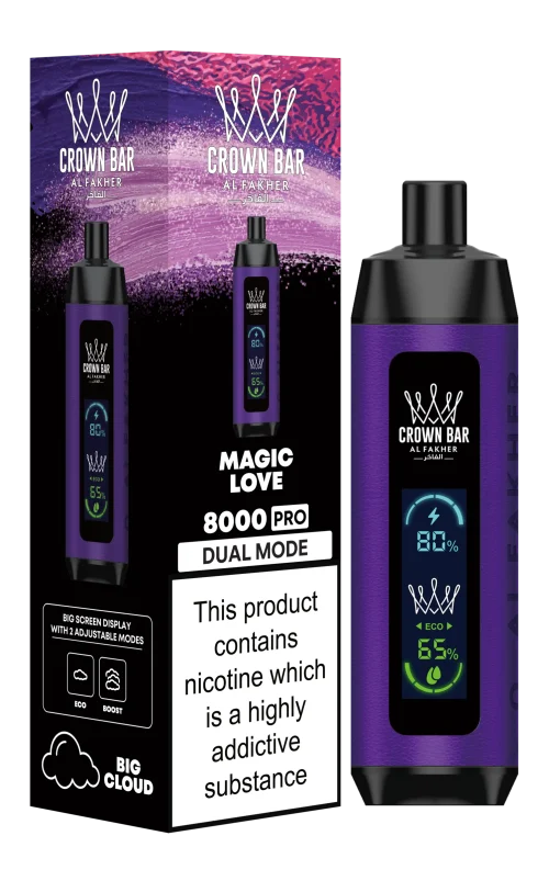 Al Fakher Crown Bar Disposables 8000 - Magic Love 5mg